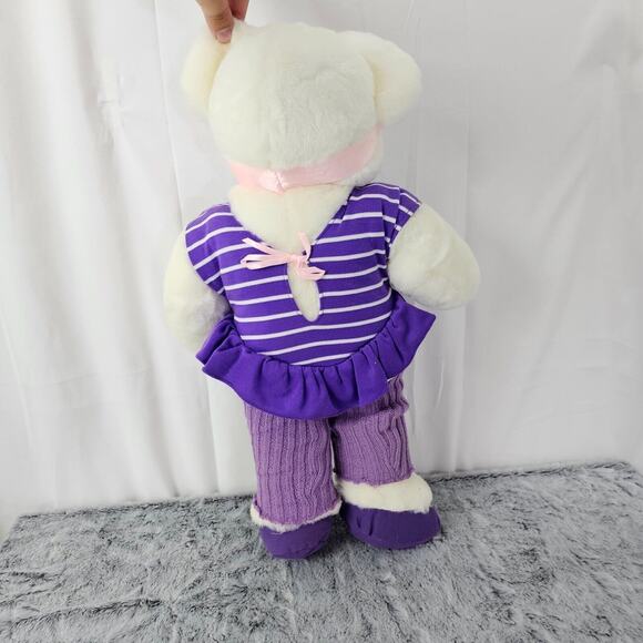 Vtg North American Bear Co Violet Exercise 1984 Purple Headband Jazzercise 19" - Picture 6 of 10
